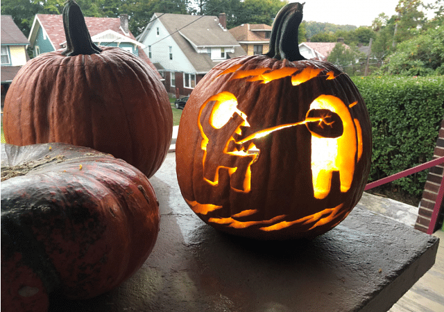 Among Us Pumpkin Carving