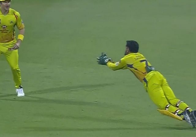 MS Dhoni catch today: CSK captain grabs first-rate catch with one glove off to dismiss Shivam Mavi vs KKR