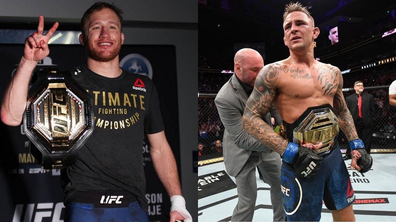 Justin Gaethje and Dustin Poirier Engage In a Short Quarrel Over The Lightweight Interim Championship