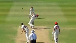 Sheffield Shield 2020-21: Liam Scott shoulders arms to Mark Steketee delivery after coping nasty bouncer