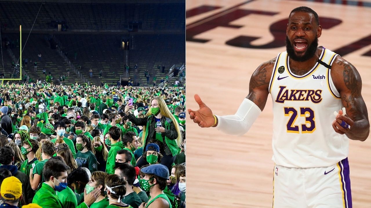 Lebron james hot sale notre dame