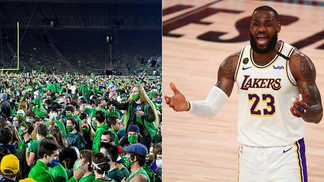 Lakers' LeBron James on Notre Dam's win over Clemson