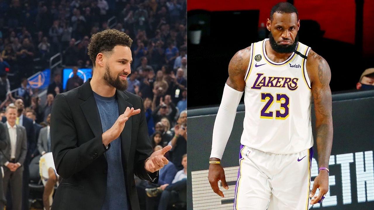 Lakers' LeBron James sends good wishes for speedy recovery from injury to Warriors star Klay Thompson