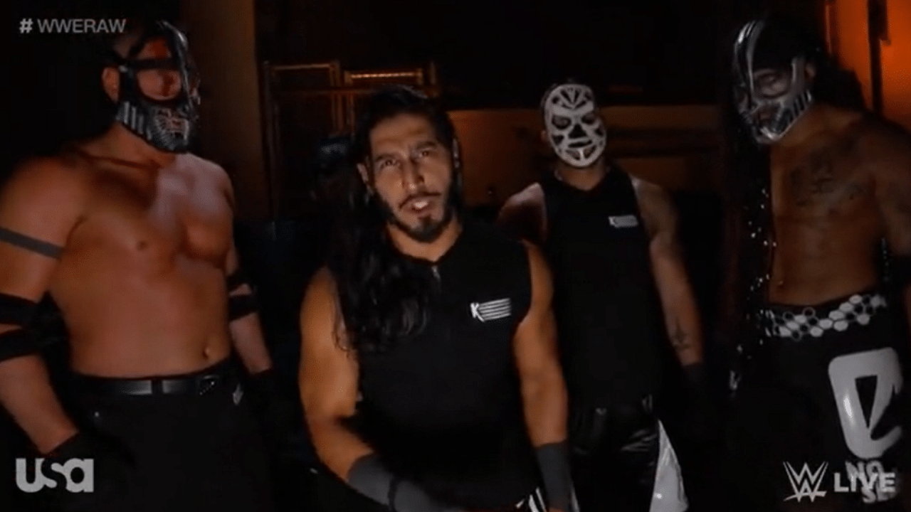 Mustafa Ali has an interesting reason why Retribution members have weird names and masks