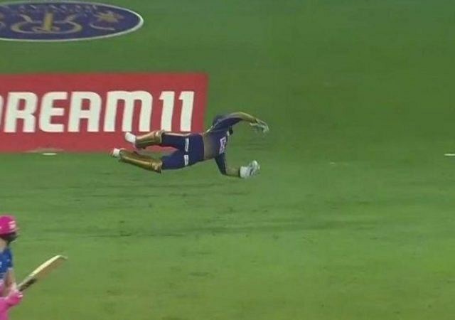 Dinesh Karthik catch to dismiss Ben Stokes: KKR wicket-keeper grabs supreme catch to dismiss RR all-rounder off Pat Cummins