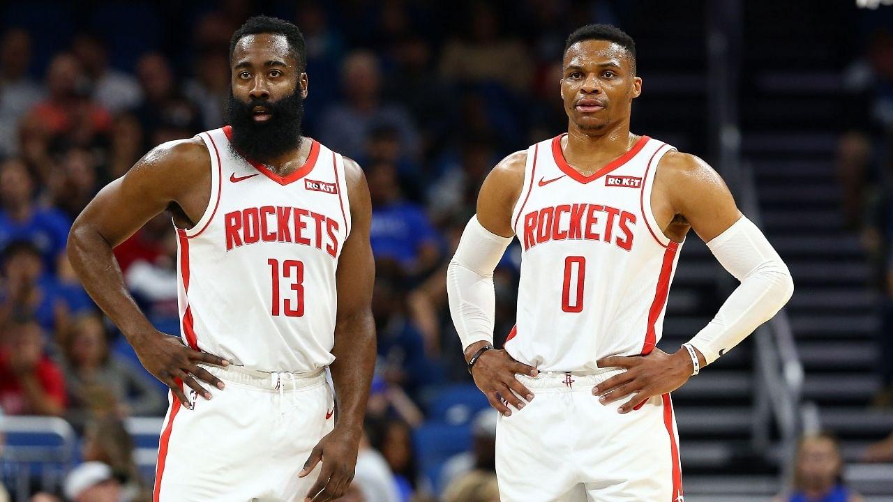 James Harden and Russell Westbrook not happy with Rockets