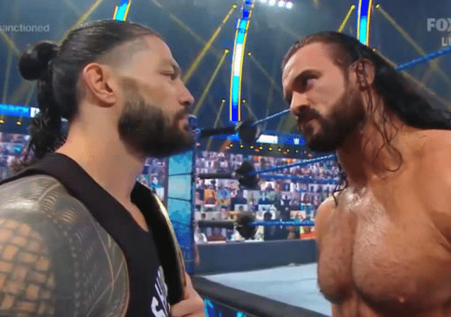 Roman Reigns burns Drew McIntyre on Twitter