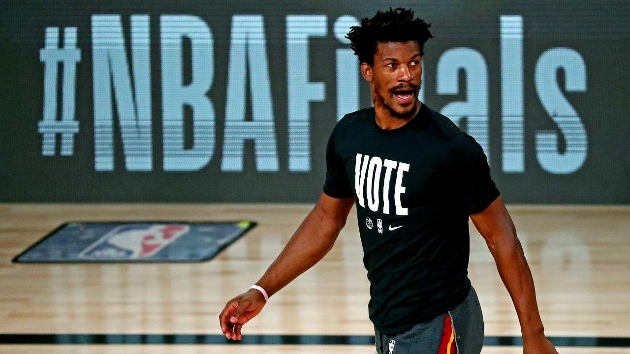 'Nobody is picking us anyway': Jimmy Butler talks down hype for Heat, refuses to get drawn in comparisons to Nets stars