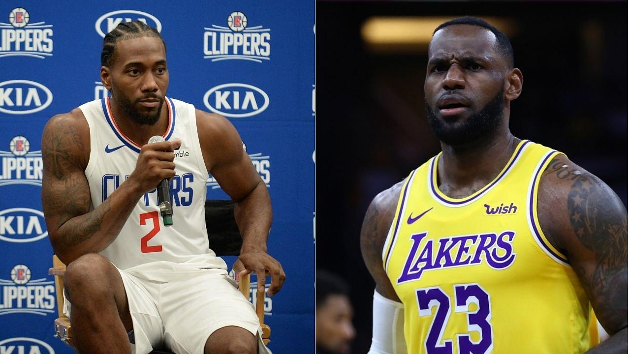“What are LeBron James and Kawhi Leonard talking about?”: Lakers star seen having a back and forth with Clippers star mid-game