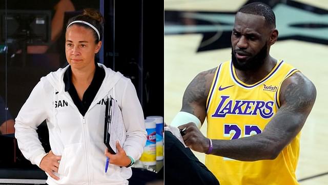 ‘Beautiful to see her barking out calls’: Lakers’ LeBron James responds to Spurs' Becky Hammon making history as first woman NBA coach