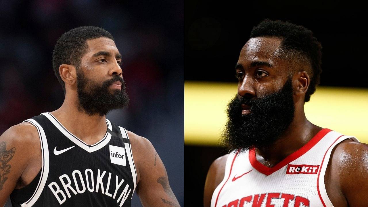 I Just Want James Harden To Be Happy Kyrie Irving Addresses Rumors Linking Rockets Star To The Nets In First Media Availability The Sportsrush