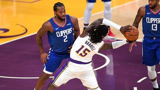 “Hell nah!”: Kawhi Leonard mocks former Clippers teammate Montrezl Harrell’s shot attempt in preseason opener against Lakers