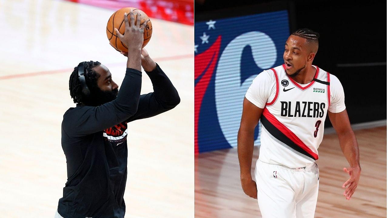 “James Harden is really good at basketball”: CJ McCollum sings Houston star’s praises after 44 point night amidst trade rumors