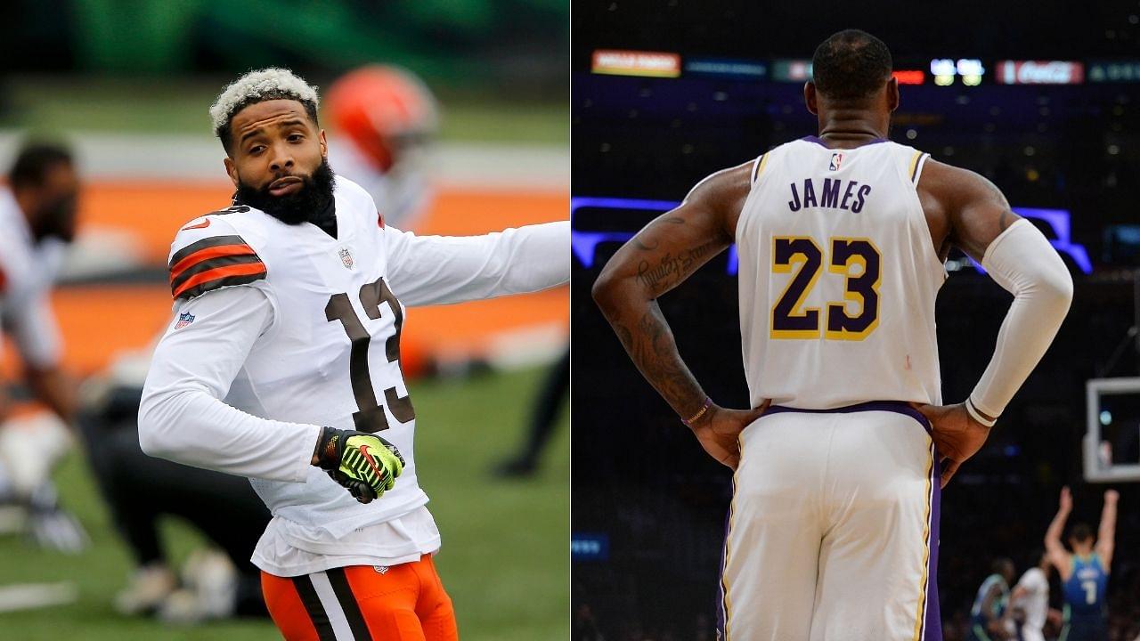 “WASHHHHEDDDD LeBron James": Odell Beckham Jr makes sarcastic comment on Lakers star's Instagram post