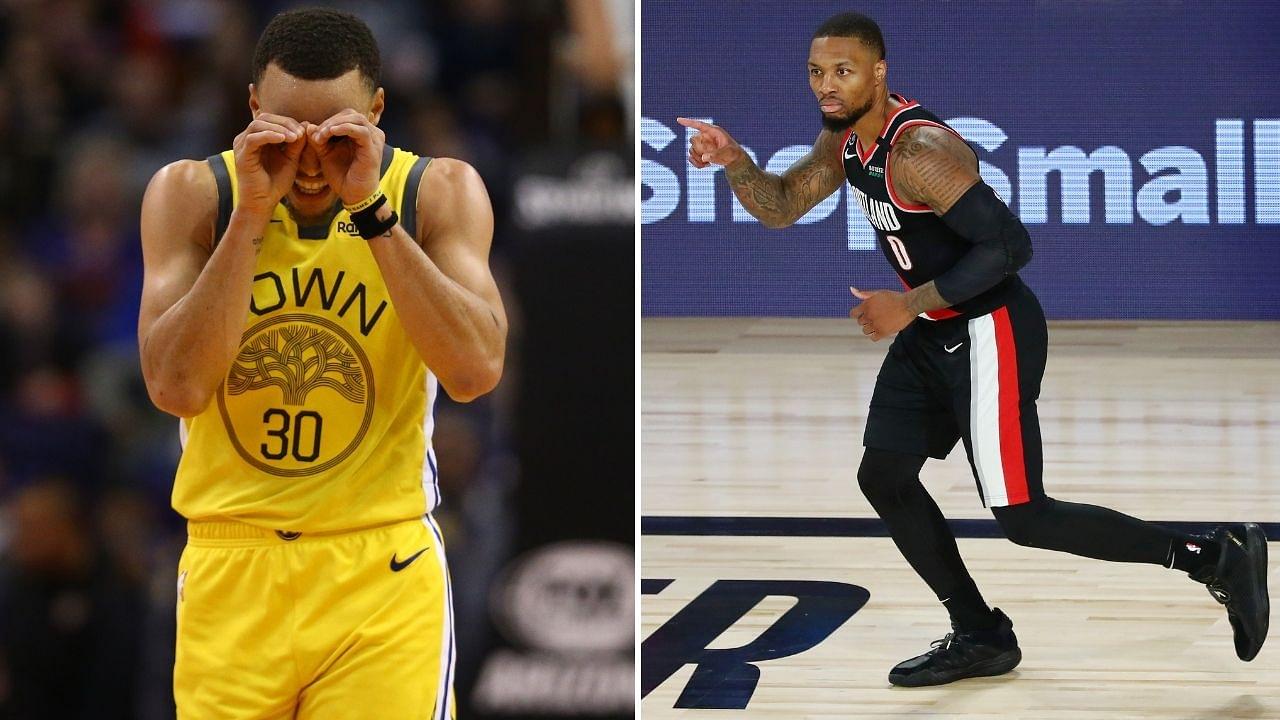 'Lets do it lol opening night, f*** it': Stephen Curry and Damian Lillard make pact to shoot from the logo at 2020-21 season start