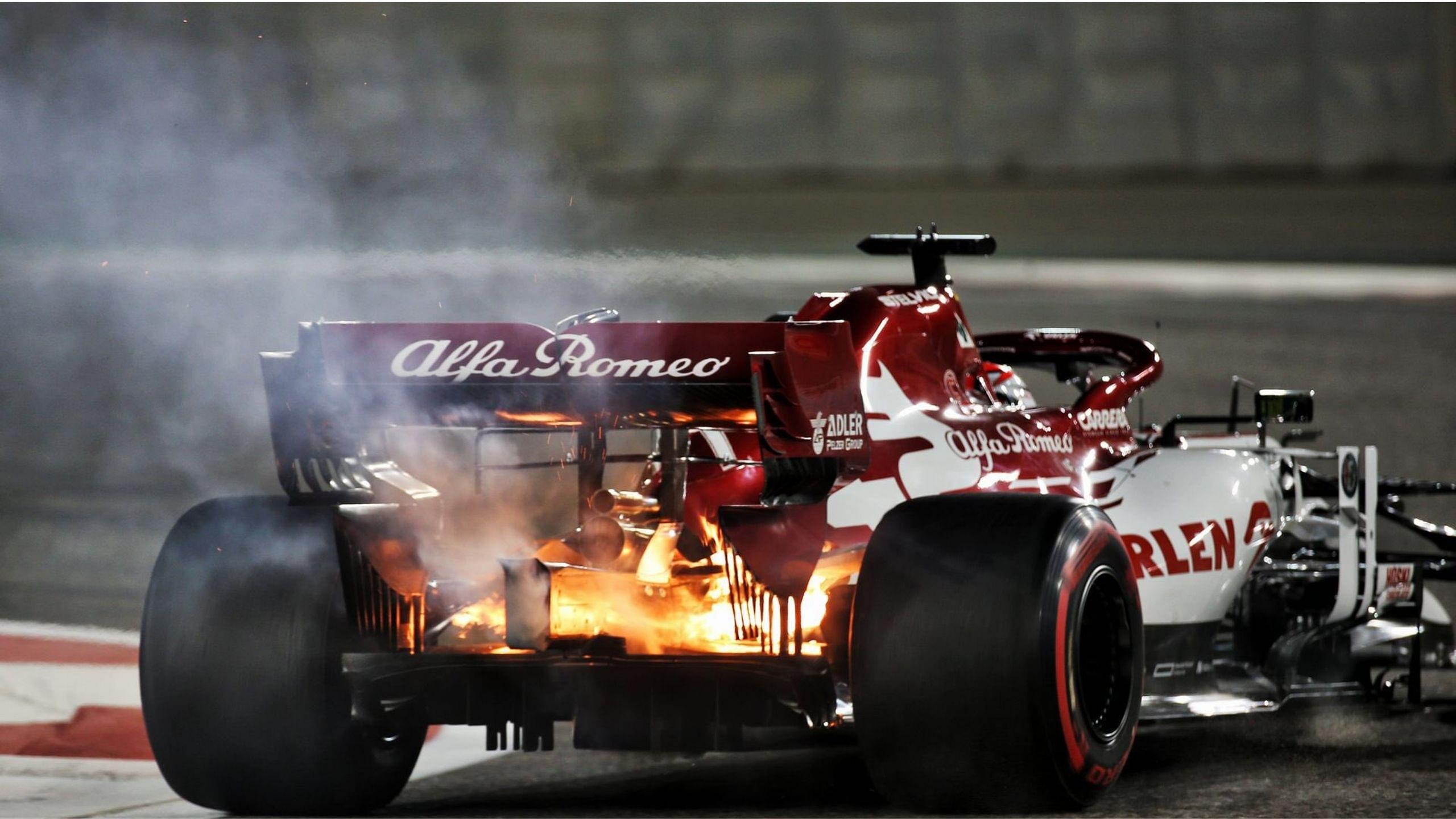 "Nothing scary about it" - 'Ice Man' Kimi Raikkonen calm about fire on his Alfa Romeo during Abu Dhabi FP2