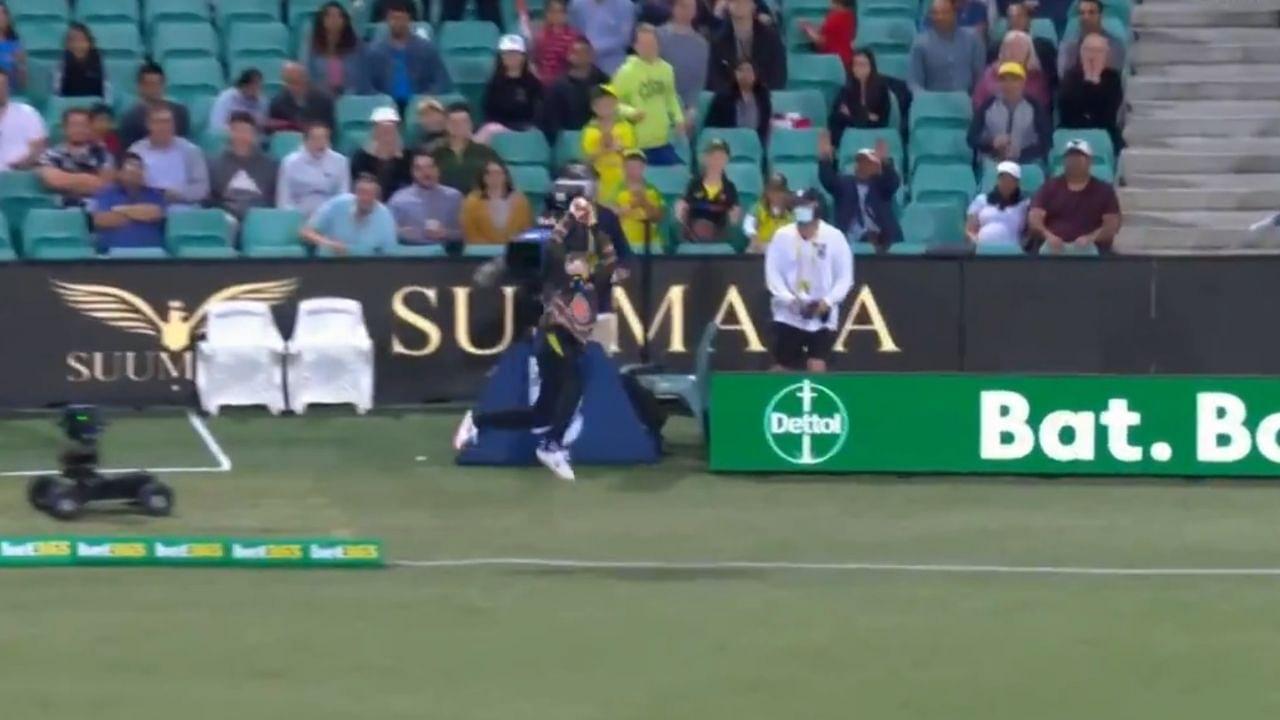Steve Smith fielding save vs India: Watch Australian player's jaw-dropping fielding effort to save four runs at SCG