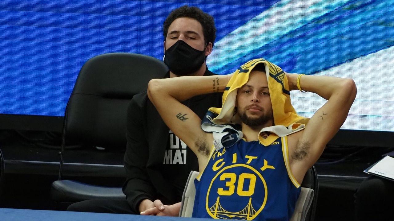 "Stephen Curry, when will you break Ray Allen's record?": Reporter Klay Thompson puts Warriors teammate on the spot with hysterical post-game interview