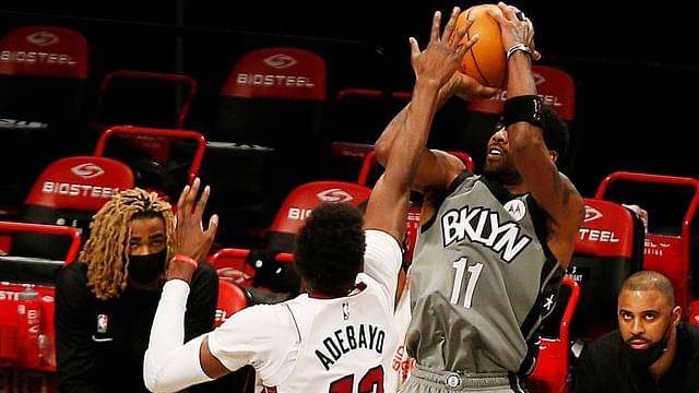 “Kyrie Irving is getting suspended”: NBA fans hilariously react to Brooklyn Net star giving his jersey to Heat big man Bam Adebayo