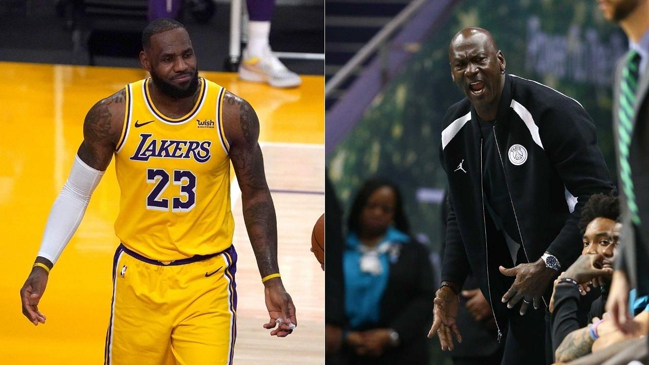 "Michael Jordan never faced a superteam like LeBron James": NBA fans react to James Harden trade, suggest that Lakers star will be the GOAT if they beat the Nets