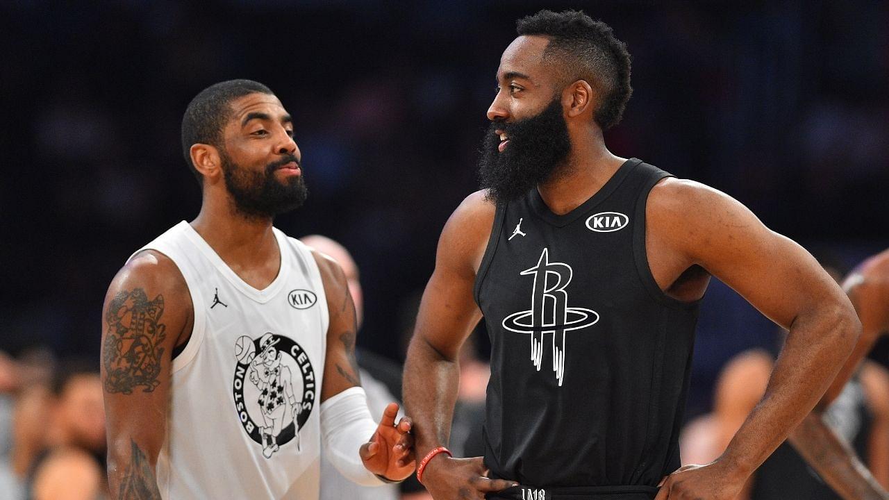 "Kyrie Irving, hurry up before Steve Nash makes you 6th man": Kendrick Perkins hilariously trolls enigmatic guard after James Harden nets triple-double in Nets debut