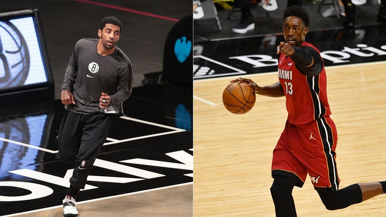 "You can sweat on and body each other all game long but no hugs?": Kyrie Irving and Bam Adebayo not allowed to swap their jerseys after Nets win over Heat