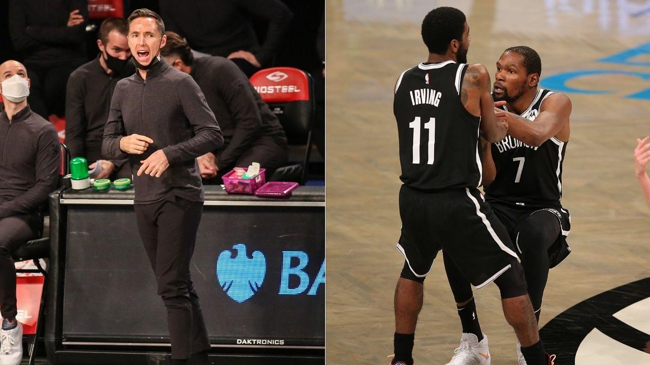 “Wanted Kevin Durant and Kyrie Irving to resolve their own problems”: Nets coach Steve Nash explains why he didn't take timeouts against Hawks