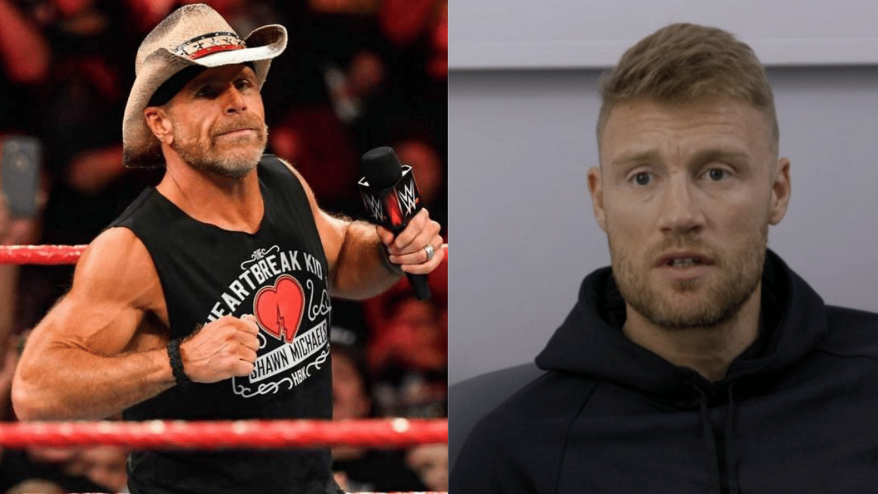 Shawn Michaels challenges Andrew Flintoff to a Wrestling showdown at NXT UK