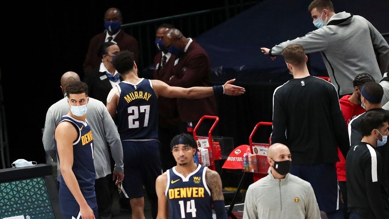 'Jamal Murray can use this as a learning experience': Mike Malone consoles Nuggets point guard after his ejection for hitting Tim Hardaway Jr in the groin