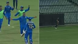 Syed Mushtaq Ali Trophy: Ashwin Hebbar grabs stunner to dismiss Paras Dogra; Sheldon Jackson's maiden T20 century seals 227-run chase