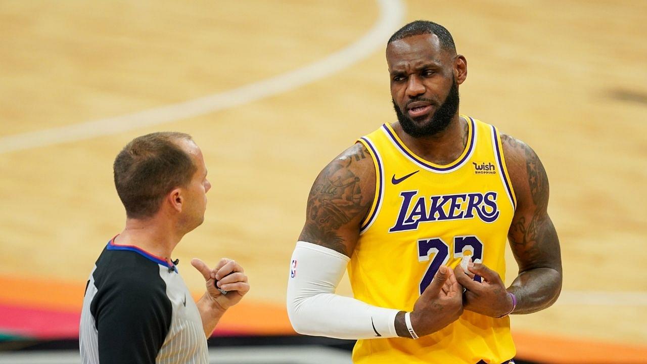 'LeBron James went full Tenet mode': Lakers star hilariously performs backward roll after missing dunk against Spurs, Fans flood Twitter with memes