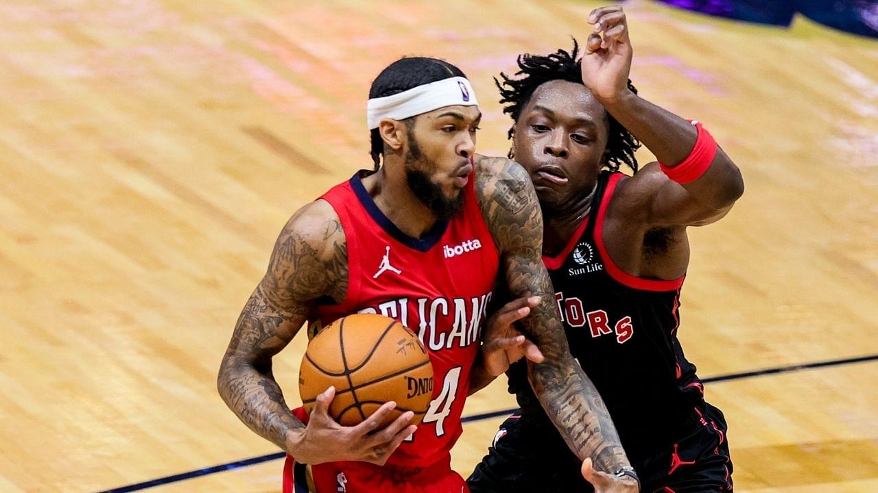 "It's over.....it's over": Pelicans' Brandon Ingram trash talked Raptors players before hitting free throw to seal the game
