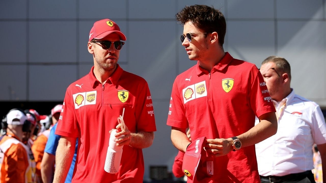 vettel leclerc ferrari