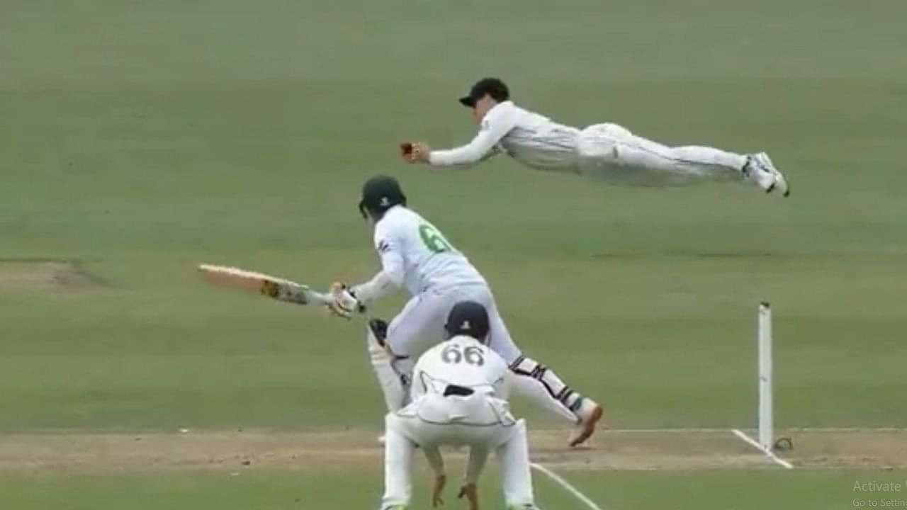 Will Young catch vs Pakistan: Watch Kiwi substitute player grabs terrific catch to dismiss Abid Ali in Christchurch Test