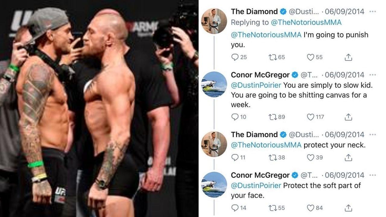 "I am going to punish you": Conor McGregor Vs. Dustin Poirier UFC 178 hateful twitter chat emerges before their UFC 257 rematch