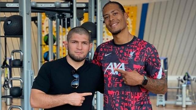 "I wish you get well and recovery soon": Khabib Nurmagomedov wishes Liverpool Centre-back Virgil Van Dijk a Speedy Recovery