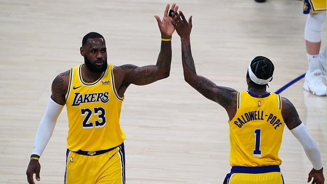 'We've been asking LeBron James to do too much': Kentavious Caldwell-Pope admits that the Lakers have been asking a lot from their MVP