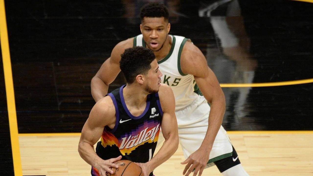 “If Giannis is taking the last shot, we're in good shape”: Devin Booker takes shots at Bucks MVP for his missed game winner against Chris Paul's Suns