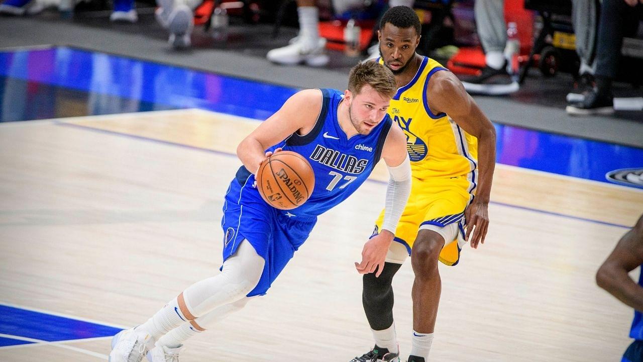 "I don’t fault the officials, I fault the league": Steve Kerr talks about the foul Luka Doncic drew over Andrew Wiggins in Warriors' loss to Mavs