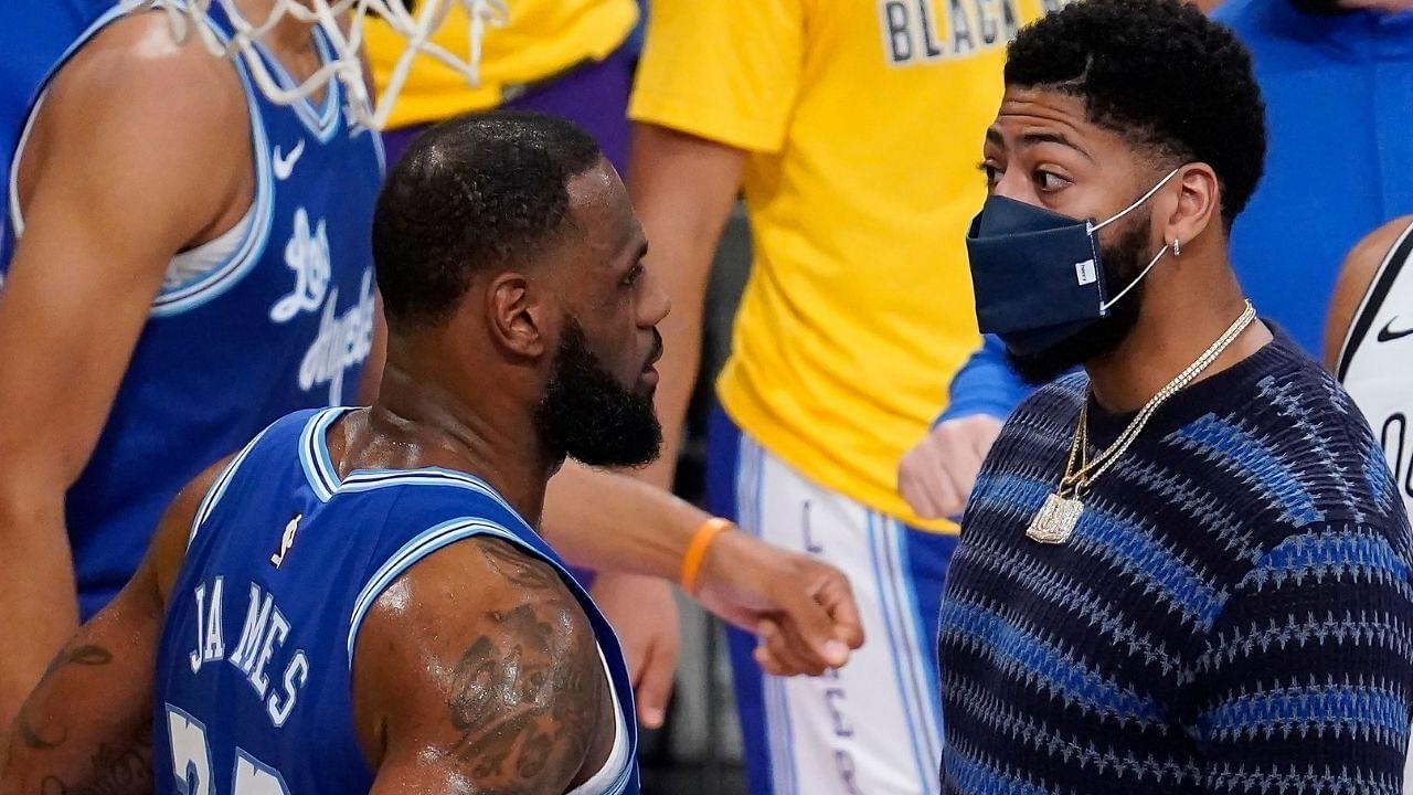 "LeBron James needs Anthony Davis to beat Brooklyn Nets": Lakers stars spotted deep in conversation during their loss to James Harden, Kyrie Irving and co