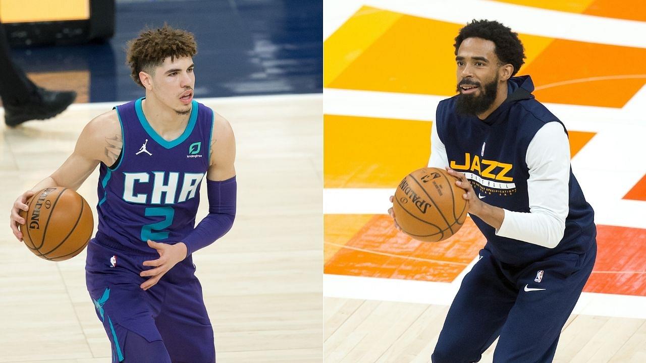“Mike Conley you’re too small”: LaMelo Ball trash talks the Jazz star, saying he cannot guard him the Hornets rookie on his way to the rim