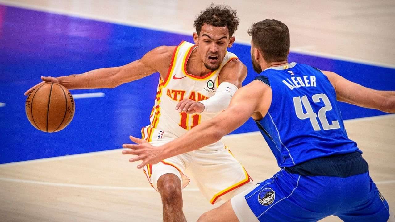 “Trae Young nutmegs Kristaps Porzingis twice in the same game”: Hawks point guard puts the ball between Mavericks star’s legs twice in their loss tonight