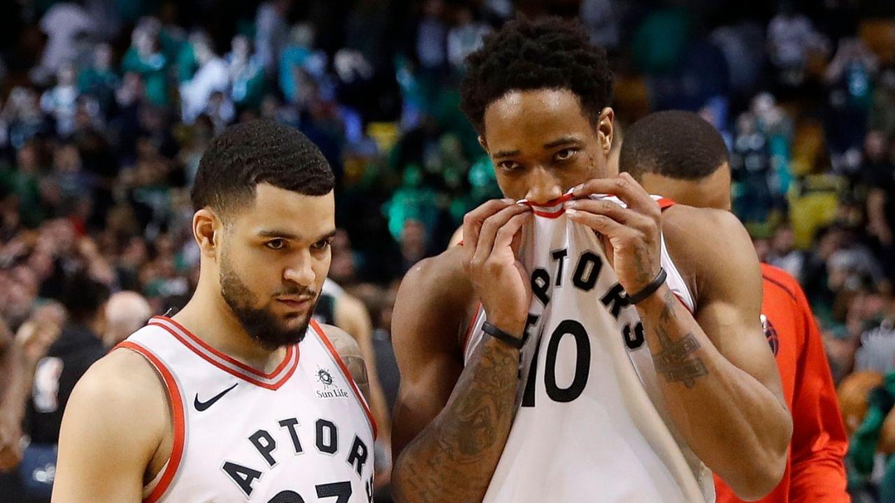 “Kyle Lowry’s old a** couldn’t break my franchise record”: DeMar DeRozan hilariously congratulates Fred VanVleet on his 54 point night against the Magic