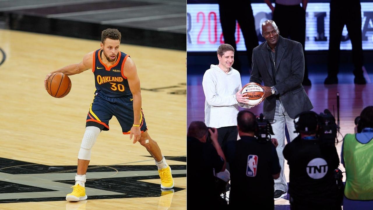 "Michael Jordan = Stephen Curry": Mind-blowing video of NBA legends shooting eerily similar layups while getting fouled in the air is going viral