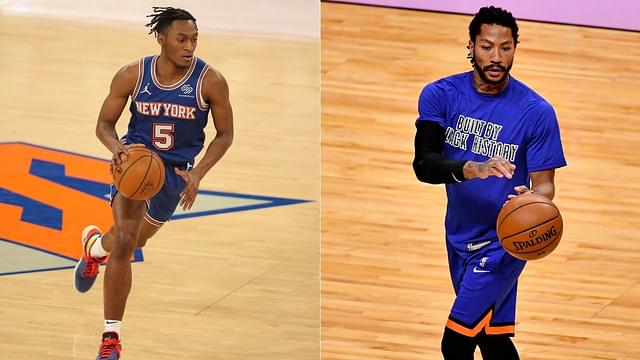 'I'm here if you need anything': Derrick Rose engages in team-building dinner conversation with New York Knicks rookies Immanuel Quickley and Obi Toppin