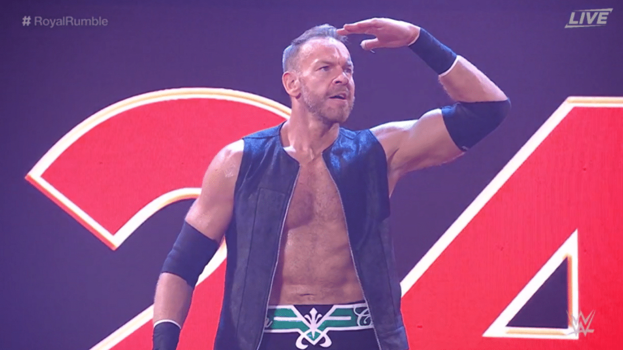 Christian takes to a WWE ring for the first time since 2014 at Royal Rumble 2021