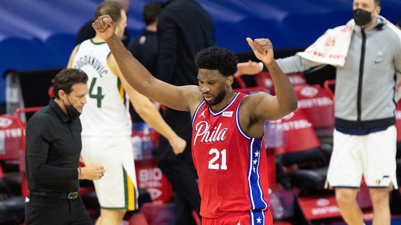 "I was very scared of Rudy Gobert, as you can see": Joel Embiid silences critics with his impressive 40-19 performance, leading Sixers to an overtime win over the Jazz