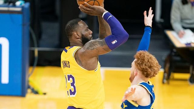 "LeBron James gave Nico Mannion his Welcome to the NBA moment": Lakers superstar bullied the Warriors rookie with a brick-wall screen in their win