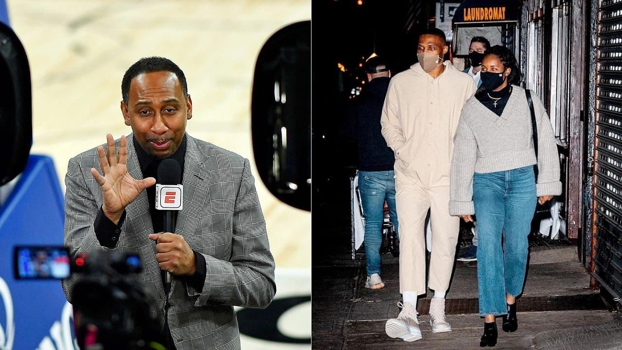 "Russell makes history and Stephen A Smith comes out with his non-congratulations": Nina Westbrook rips apart ESPN hot take artist for his cold criticism of the Wizards star on a historic night
