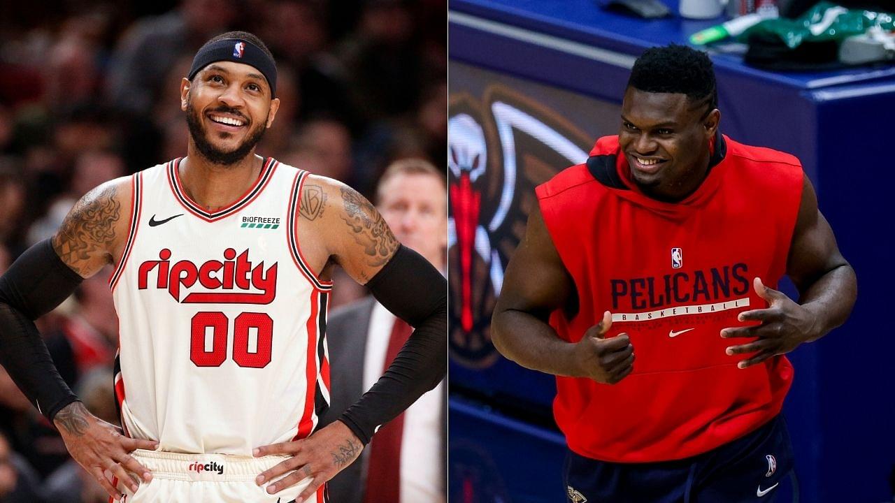 "Carmelo Anthony jabbed me, I fell for it": Zion Williamson reveals his 'Welcome to the NBA' moment on the JJ Redick podcast